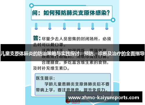 儿童支原体肺炎的防治策略与实践探讨：预防、诊断及治疗的全面指导