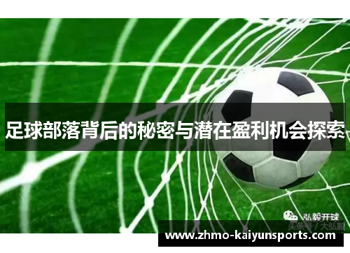 足球部落背后的秘密与潜在盈利机会探索